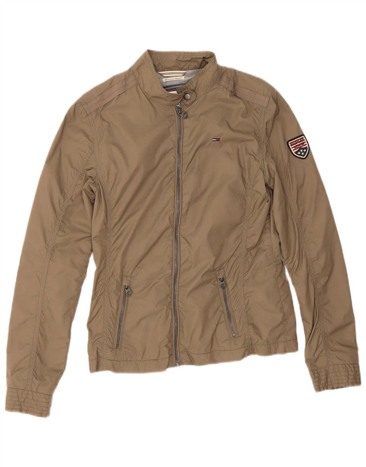 Tommy Hilfiger Damen Regenjacke UK 10 Small Beige Nylon
