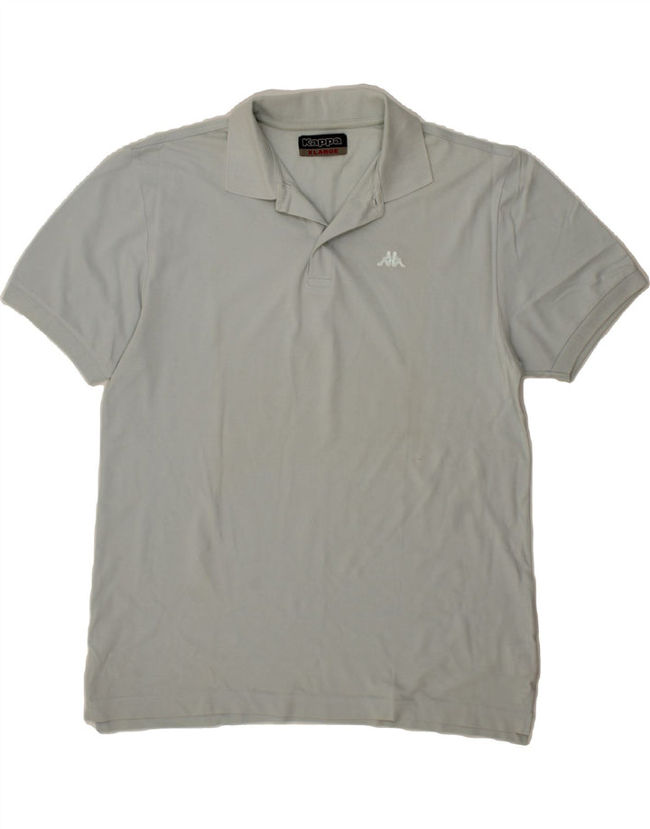 KAPPA Mens Polo Shirt XL Grey Cotton Vintage Kappa and Second-Hand Kappa from Messina Hembry 