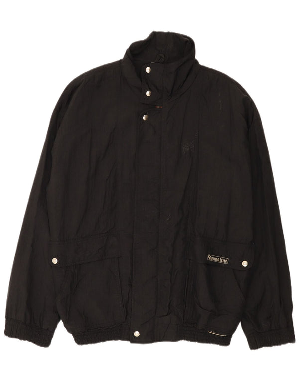 Vintage Herren Bomberjacke UK 42 XL Schwarz