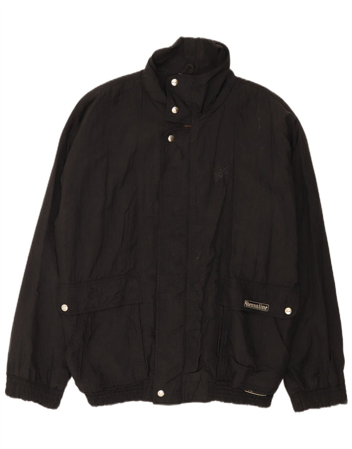 Vintage Herren Bomberjacke UK 42 XL Schwarz