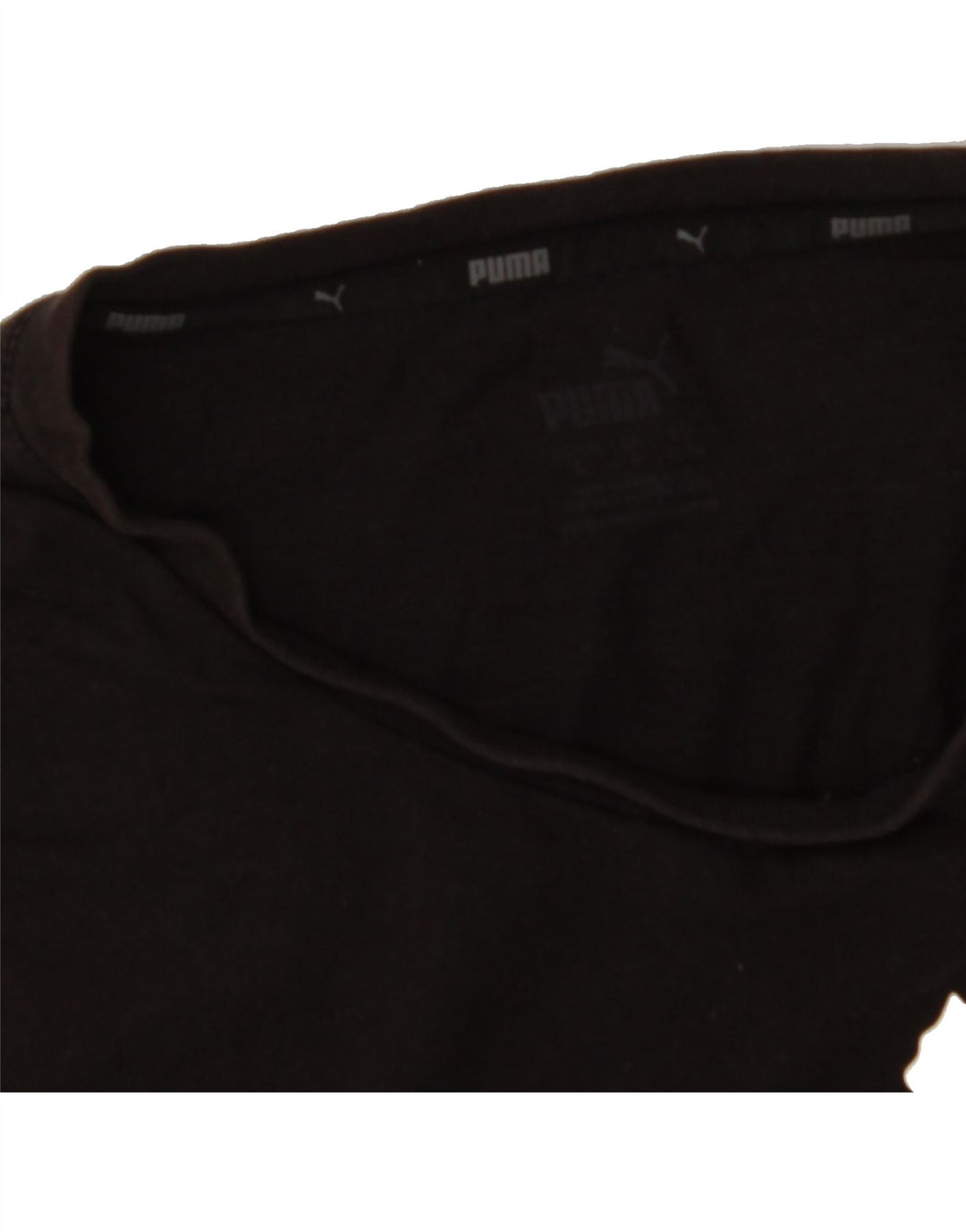 PUMA Mens Graphic T-Shirt Top Large Black Vintage Puma and Second-Hand Puma from Messina Hembry 