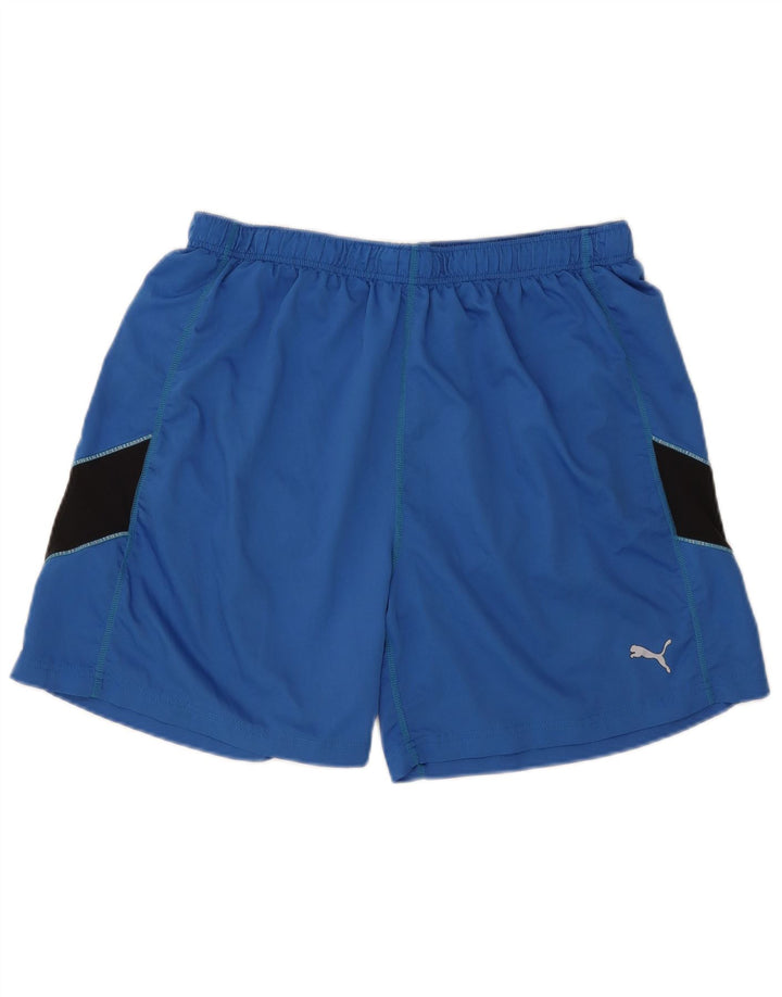 Puma Herren Sport Shorts XL Blau Colourblock Polyester