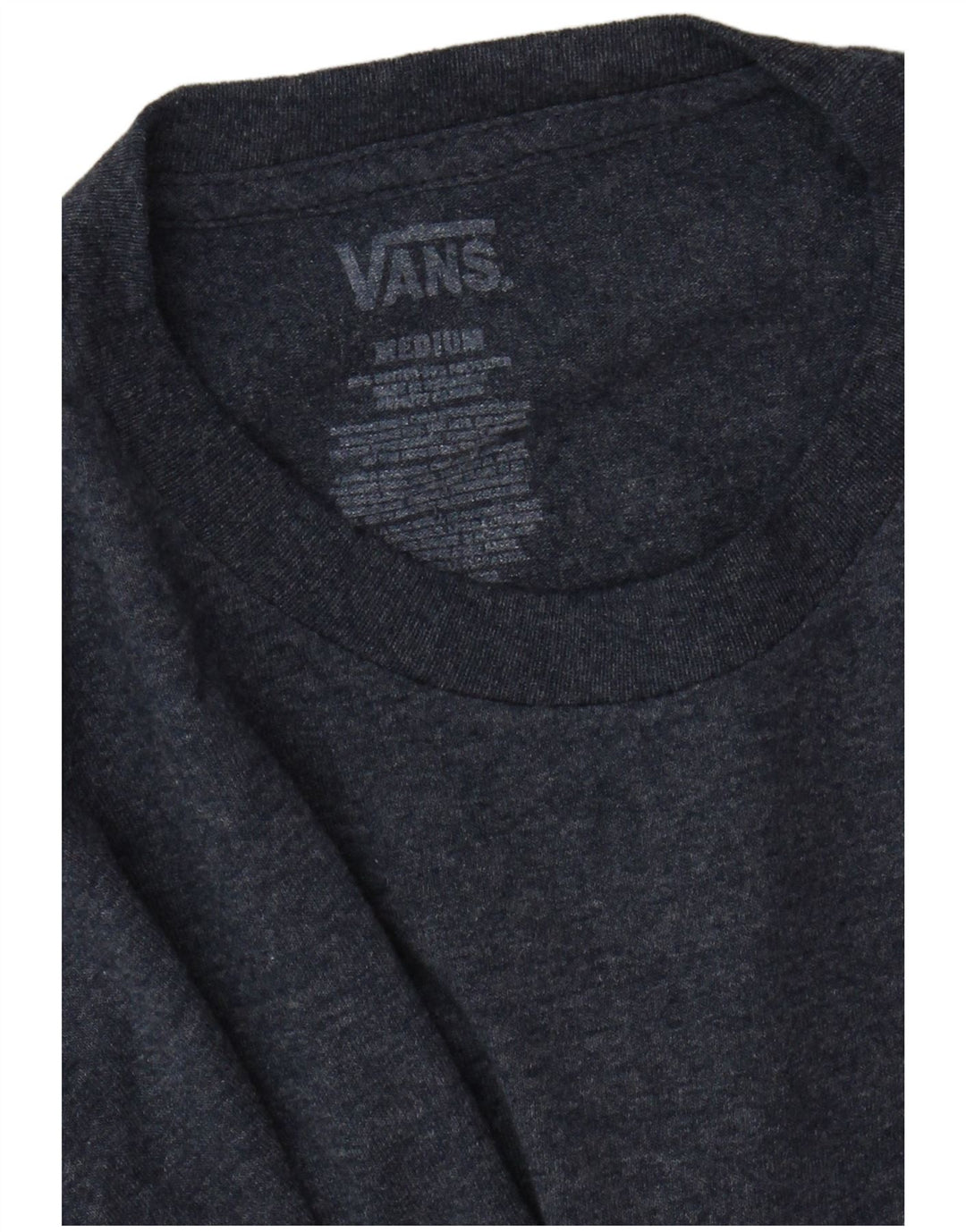 Vans Herren Grafik-T-Shirt-Oberteil Mittelblau meliert