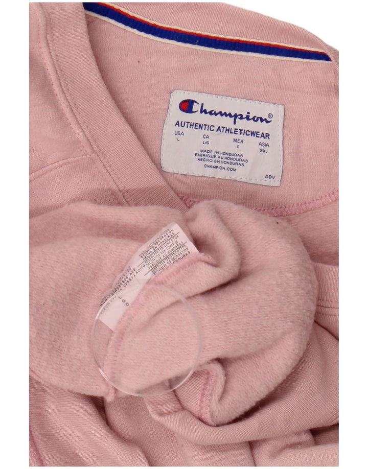 CHAMPION Grafik-Sweatshirt für Damen, UK 16, Größe L, rosa, Polyester