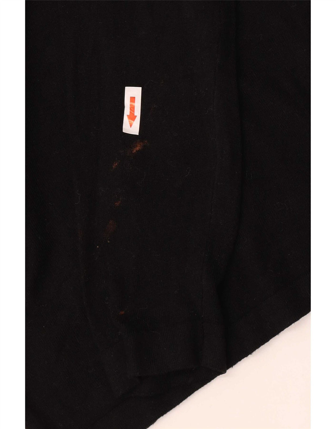 Zara Herren-Pullover mit V-Ausschnitt, mittlere schwarze Viskose