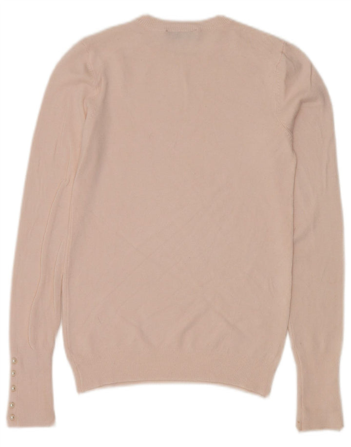 Zara Damen-Pullover mit Rundhalsausschnitt, Gr. 8, Rosa