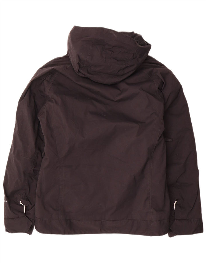 Columbia Damen-Jacke mit Kapuze, gepolstert, UK 10, Größe S, schwarzes Nylon