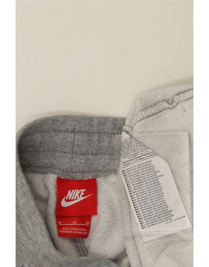 NIKE Damen-Trainingshose mit Grafik, Jogginghose, UK 14, mittelgraue Baumwolle