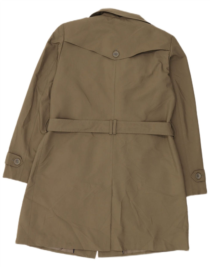 Marks & Spencer Damen Trenchcoat UK 14 Large Khaki Polyester