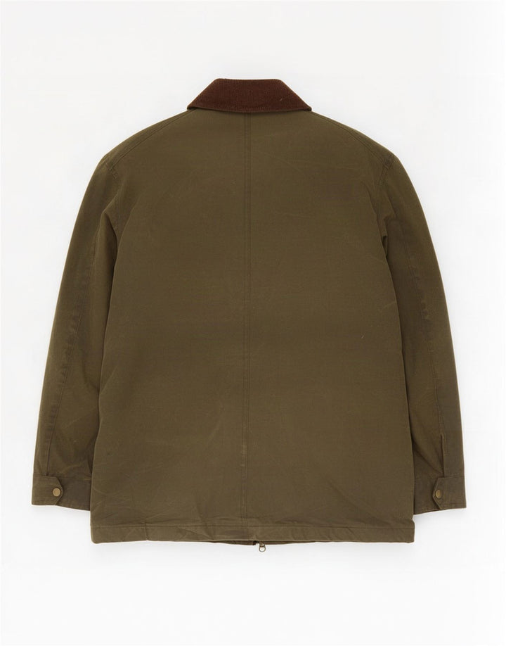 Marks & Spencer Herrenjacke aus gewachster Baumwolle, UK 38, mittleres Khaki