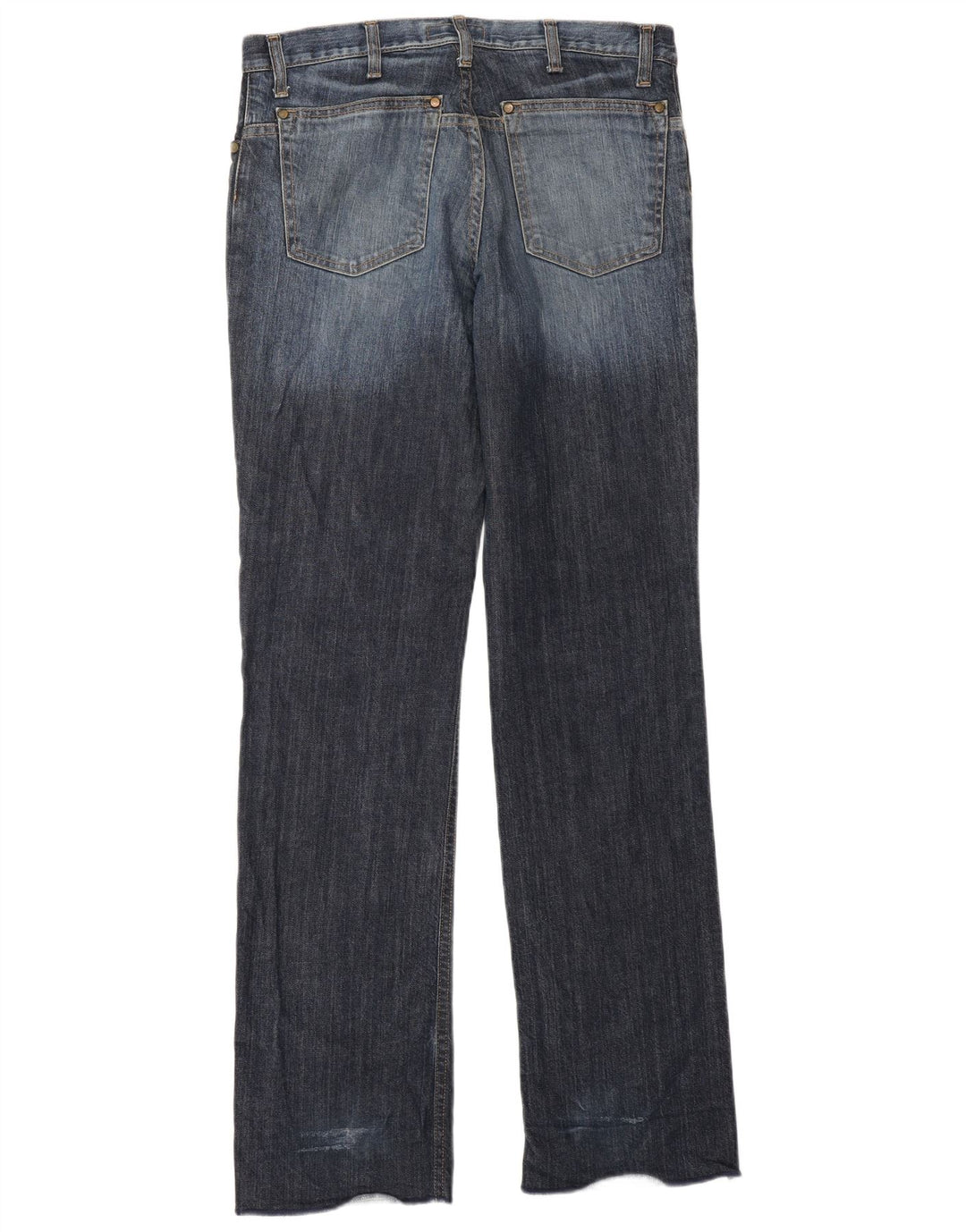 Zara Damen Straight Jeans EU 40 Medium W30 L33 Blau
