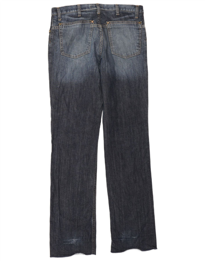 Zara Damen Straight Jeans EU 40 Medium W30 L33 Blau