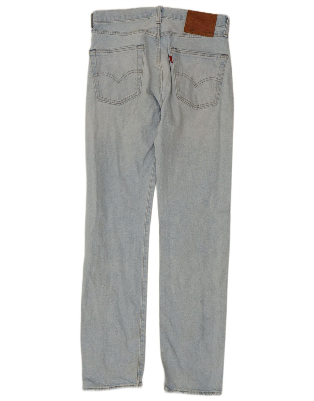 LEVI'S Herren 501 Straight Jeans W28 L32 Blaue Baumwolle