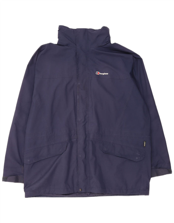 Berghaus Herren-Regenjacke mit Kapuze, UK 44 2XL, Marineblau, Polyester