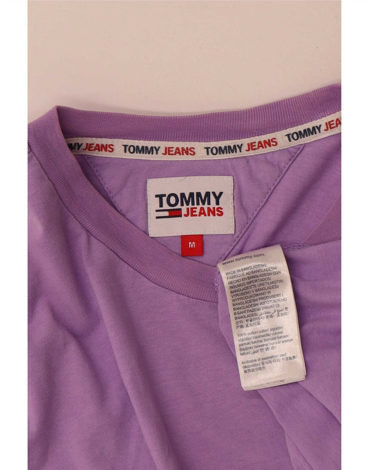 Tommy Hilfiger Herren T-Shirt Top aus mittelvioletter Baumwolle