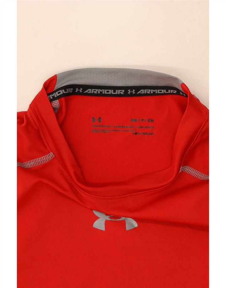 Under Armour Herren-Kompressions-T-Shirt-Oberteil, Größe S, Rot