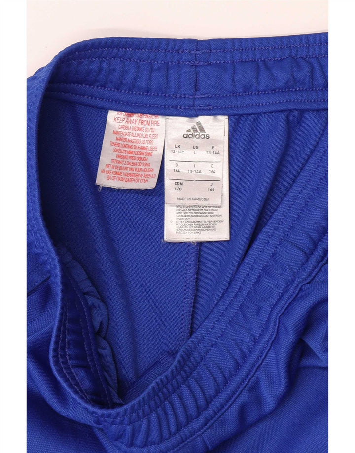 Adidas Jungen Slim Fit Trainingshose 13–14 Jahre, blaues Polyester