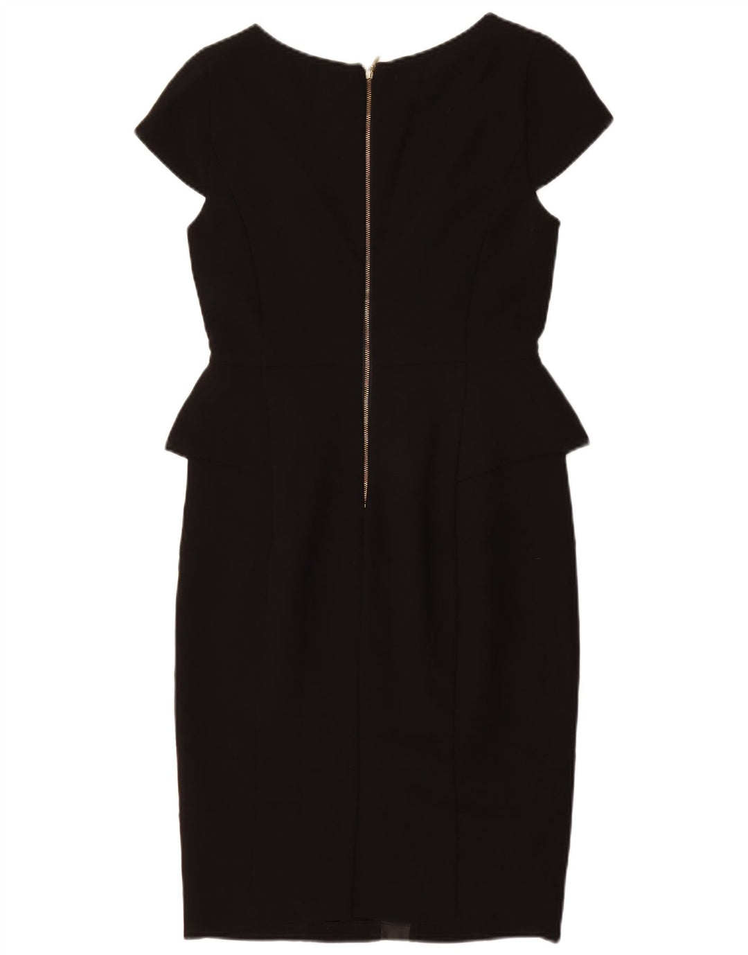 MARKS & SPENCER Damen Autograph Schößchenkleid UK 10 Small Schwarz Polyester