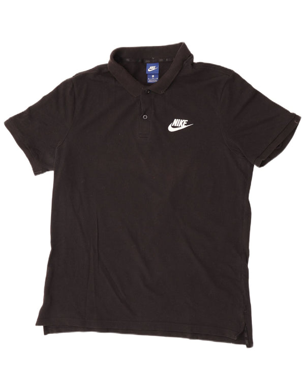 Nike Herren Poloshirt 2XL Schwarz Baumwolle