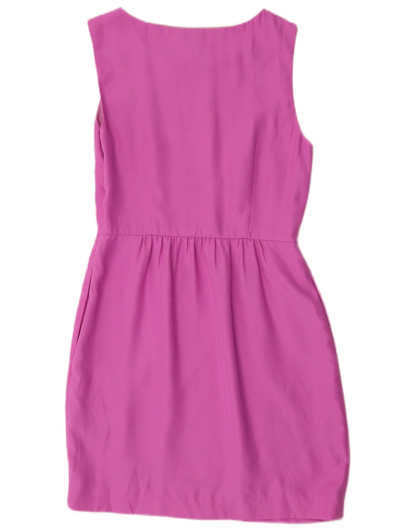 J. Crew Damen Ärmelloses Etuikleid US 2 XS Lila Polyester