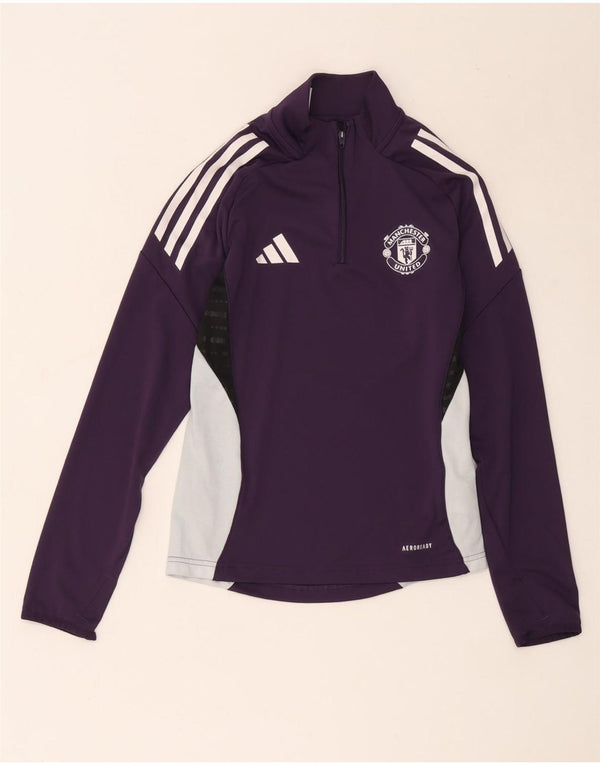 Adidas Mädchen Manchester United Graphic Top Langarm 11–12 Jahre Lila