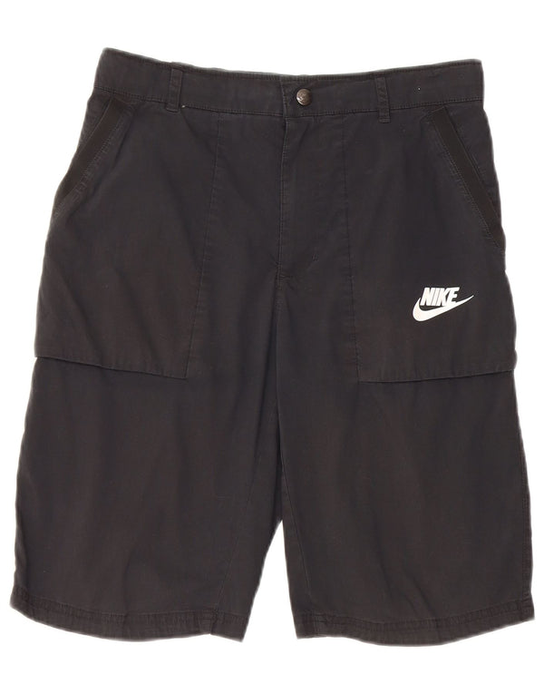 Nike Mädchen-Chinoshorts mit Standard-Passform, 13–14 Jahre, XL, W28, schwarze Baumwolle