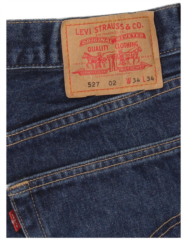 Levi's Herren 527 Bootcut Jeans W34 L34 Marineblau