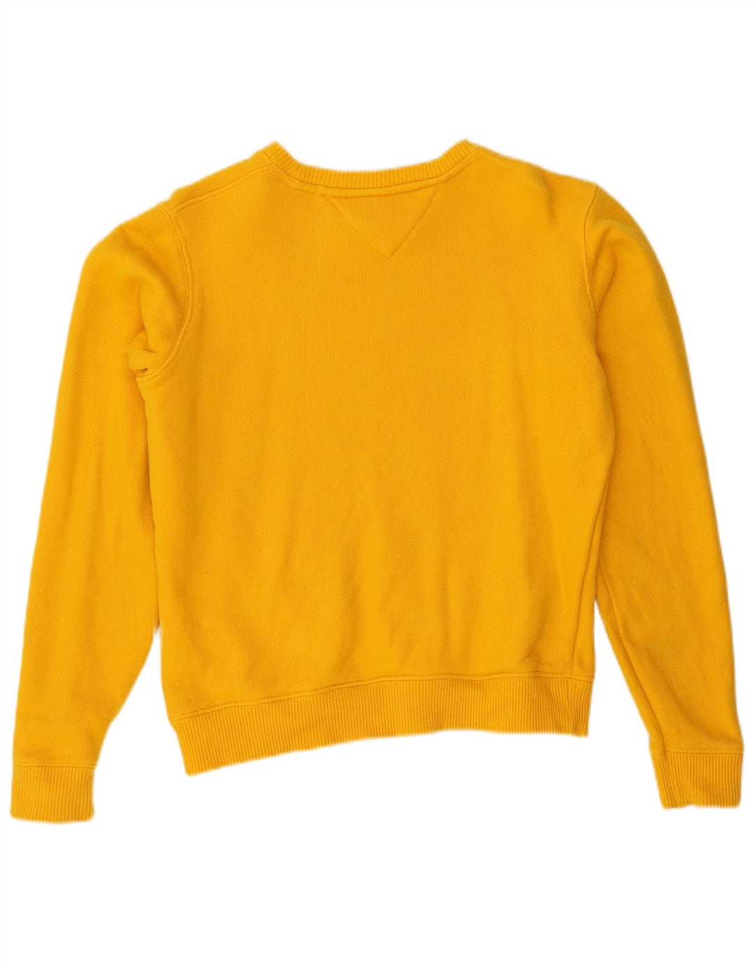 TOMMY HILFIGER Damen Übergroßer Sweatshirt-Pullover UK 10 Small Gelb