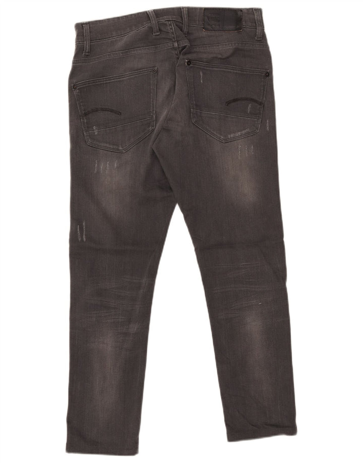 G-Star Herren Revend Slim Jeans W32 L27 Graue Baumwolle