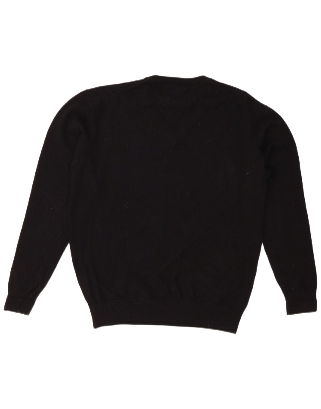 MARLBORO CLASSICS Herren-Pullover mit V-Ausschnitt, XL, schwarze Wolle