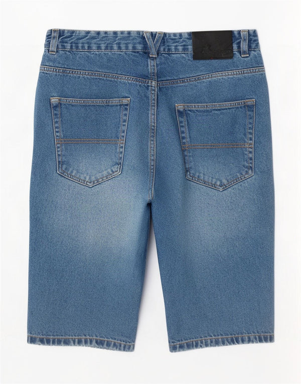 Pierre Cardin Herren-Jeansshorts mit normaler Passform, Größe M, W32, Blau, Baumwolle