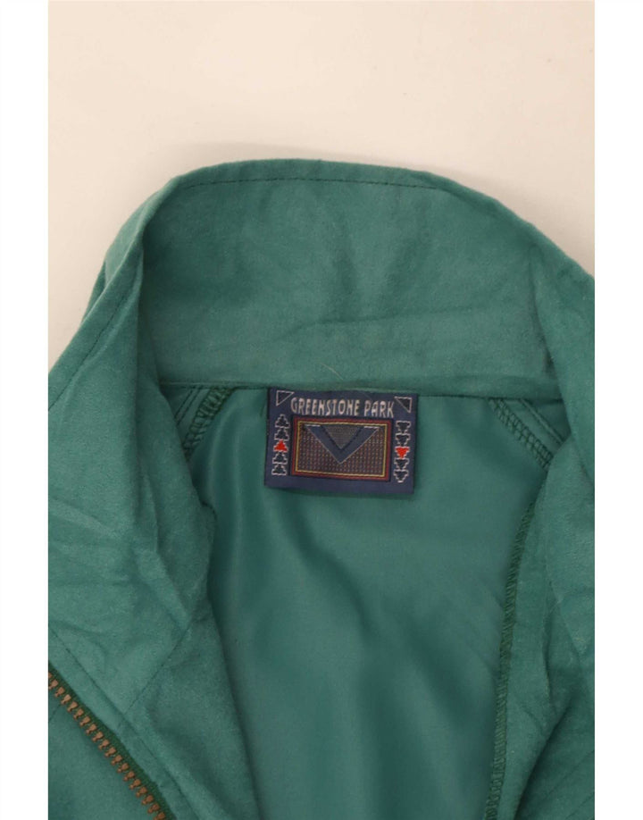 Greenstone Park Herren-Trainingsanzugoberteil aus mittelgrünem Polyester
