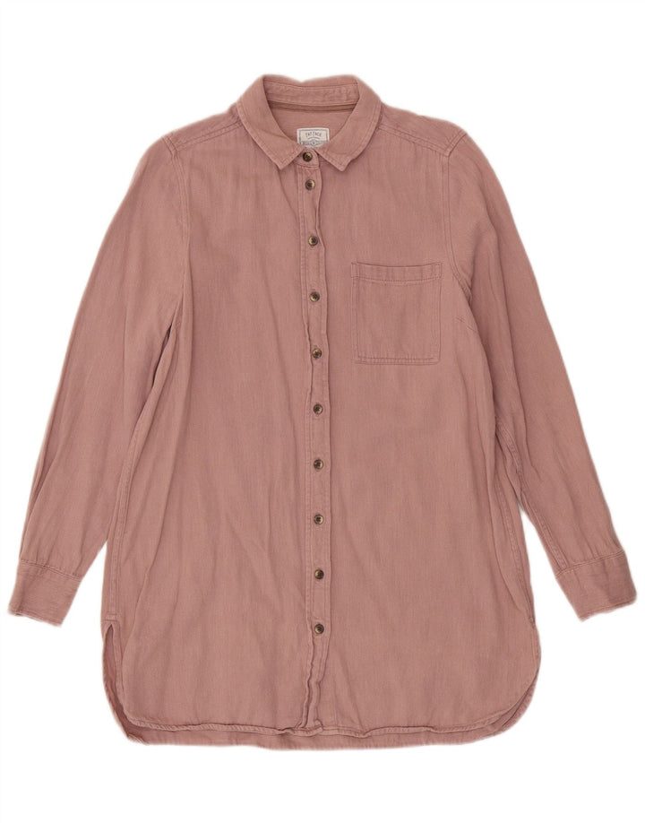 Fat Face Damen Langarmshirt UK 10 Small Rosa Leinen