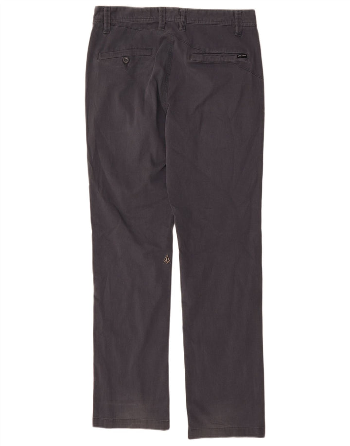 Volcom Herren Straight Chino Hose W30 L30 Marineblau Baumwolle