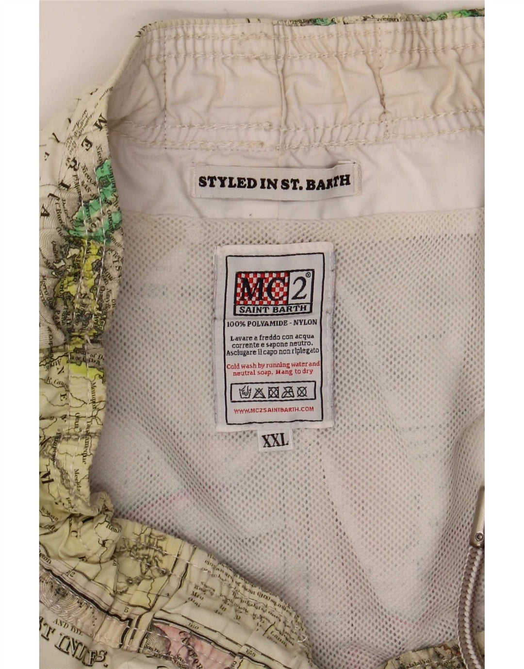 Saint Barth Herren-Badeshorts mit abstraktem Muster, 2XL, mehrfarbig