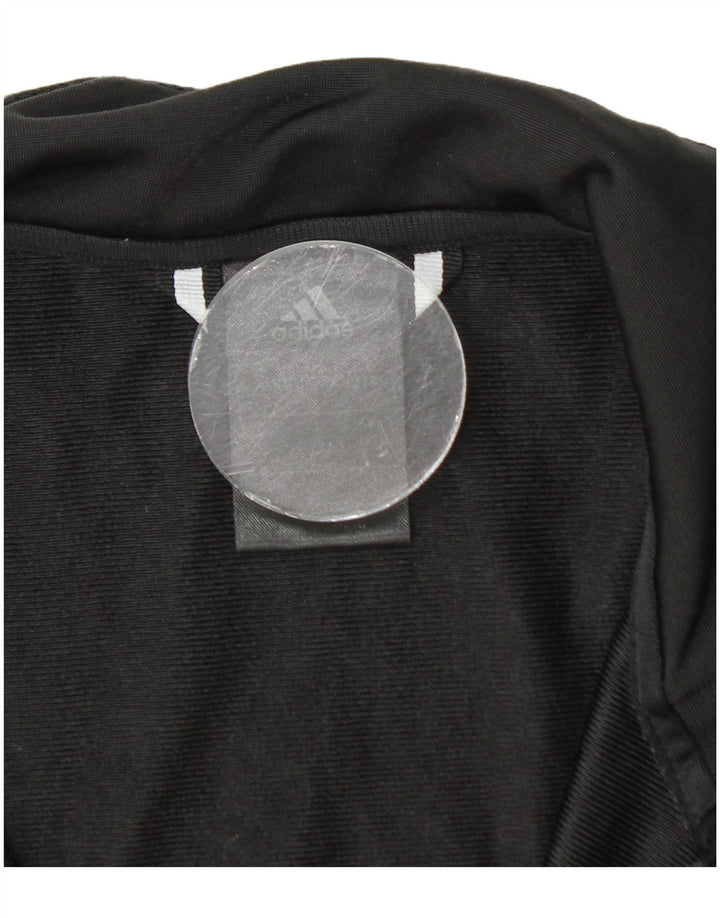 Adidas Jungen Trainingsanzug Top Jacke 13-14 Jahre Schwarz Polyester