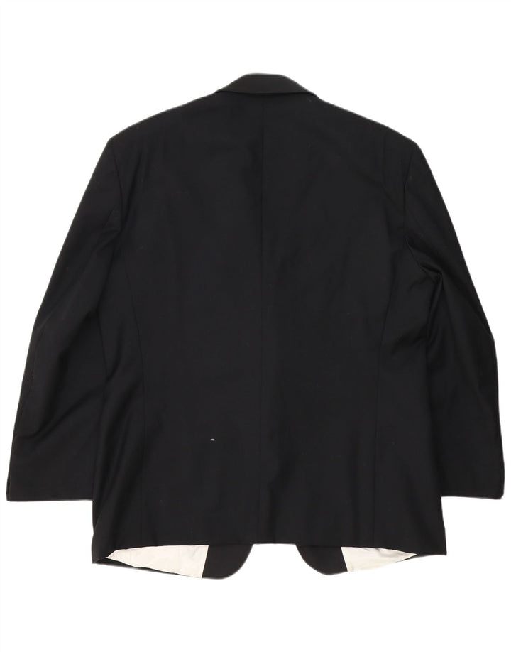 Cacharel Herren-Blazer mit 1 Knopf, IT 56, 3XL, schwarze Wolle
