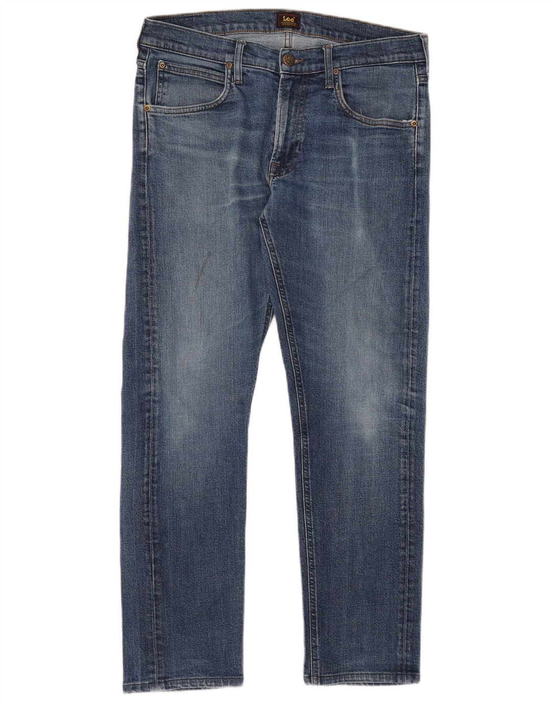 Lee Herren Daren Zip Fly Slim Jeans W32 L29 Blaue Baumwolle