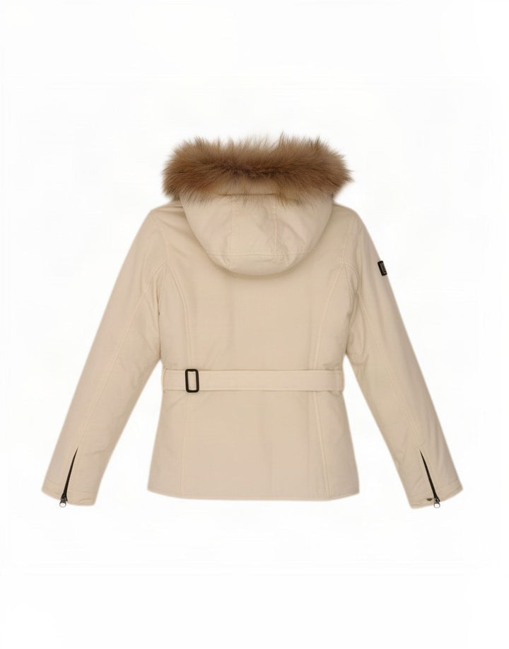 Refrigiwear Damen-Regenjacke mit Kapuze, UK 10, Größe S, Weiß