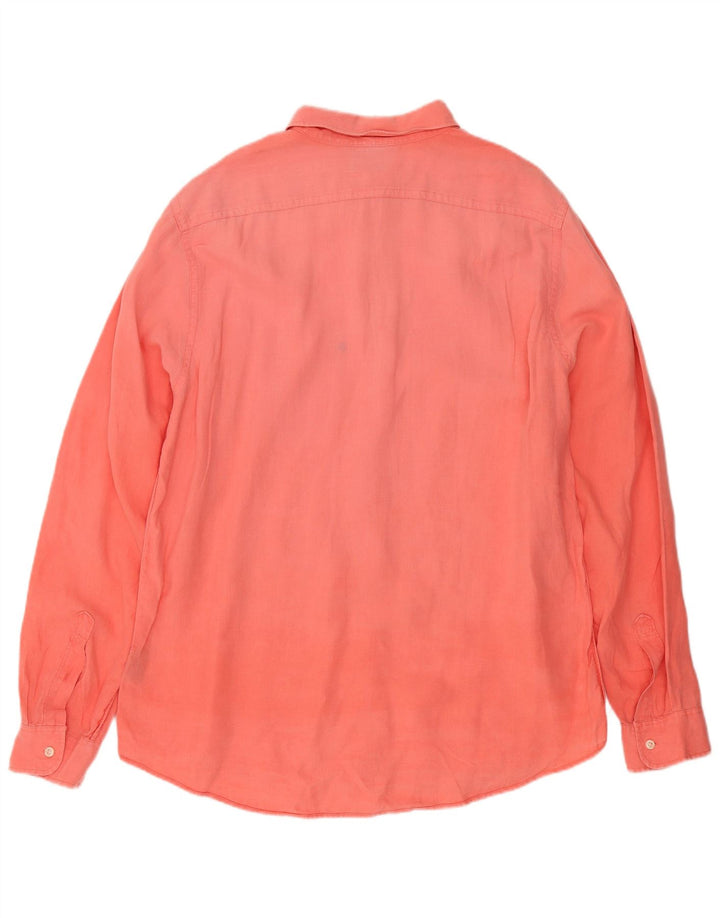 Ralph Lauren Herrenhemd XL Orange Leinen