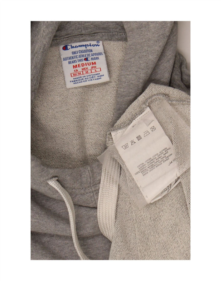 CHAMPION Womens Hoodie Jumper UK 14 Medium Grey Cotton Vintage Champion and Second-Hand Champion from Messina Hembry 