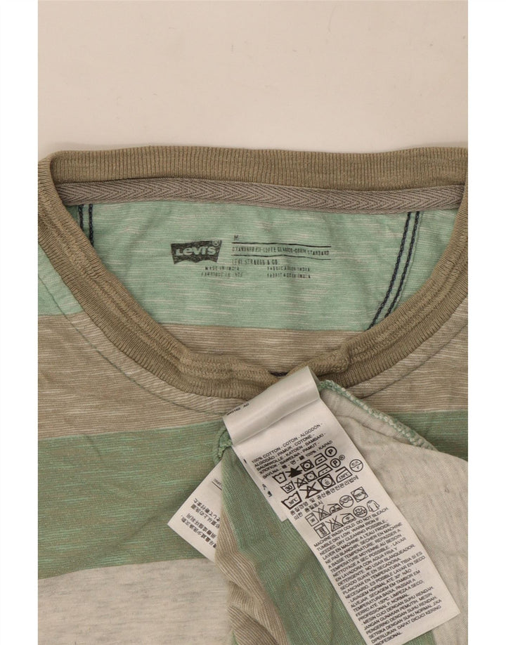 Levi's Herren-T-Shirt mit Standard-Passform, mittelgroß, mehrfarbig, gestreift, Baumwolle