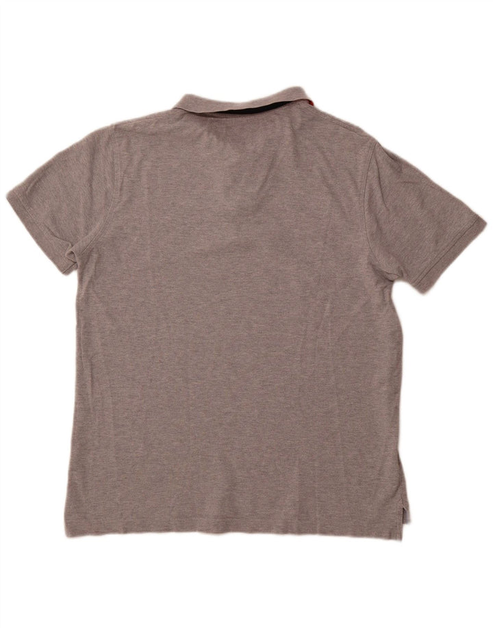 TOMMY HILFIGER Herren Slim Fit Poloshirt XL Grau Baumwolle