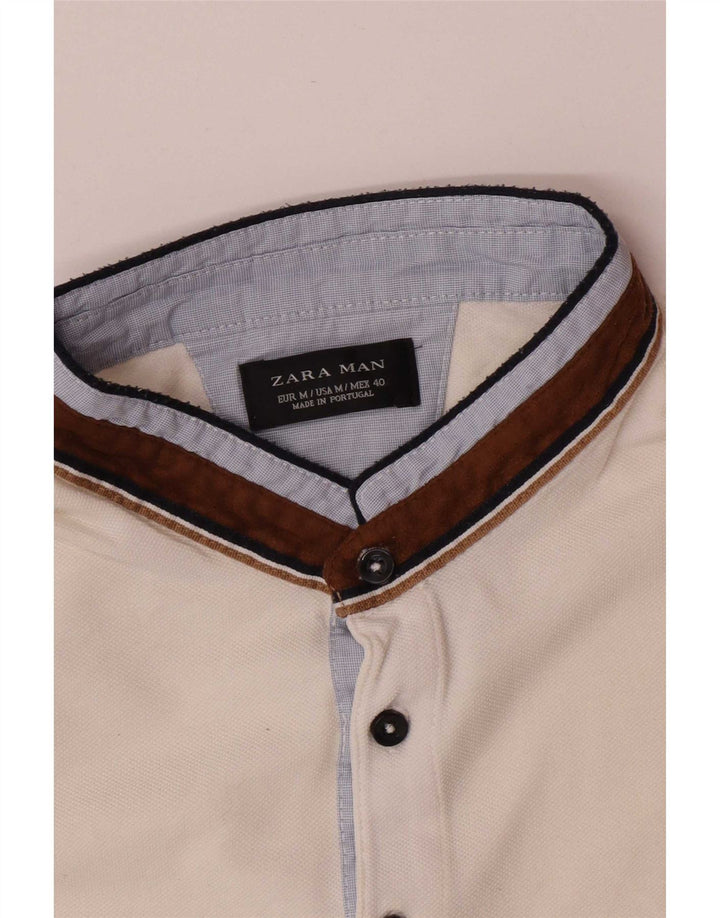 Zara Herren Poloshirt Mittelweiß