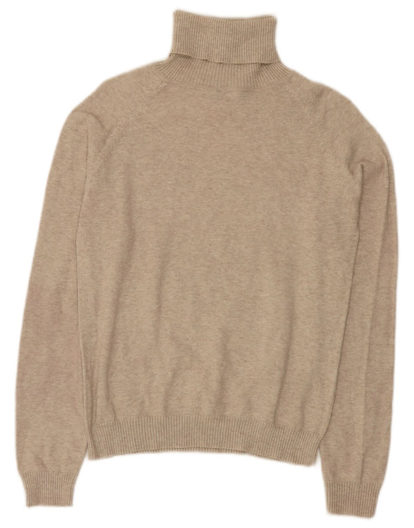 Rollkragenpullover für Damen von Zara, Gr. 40, Größe L, beige meliert