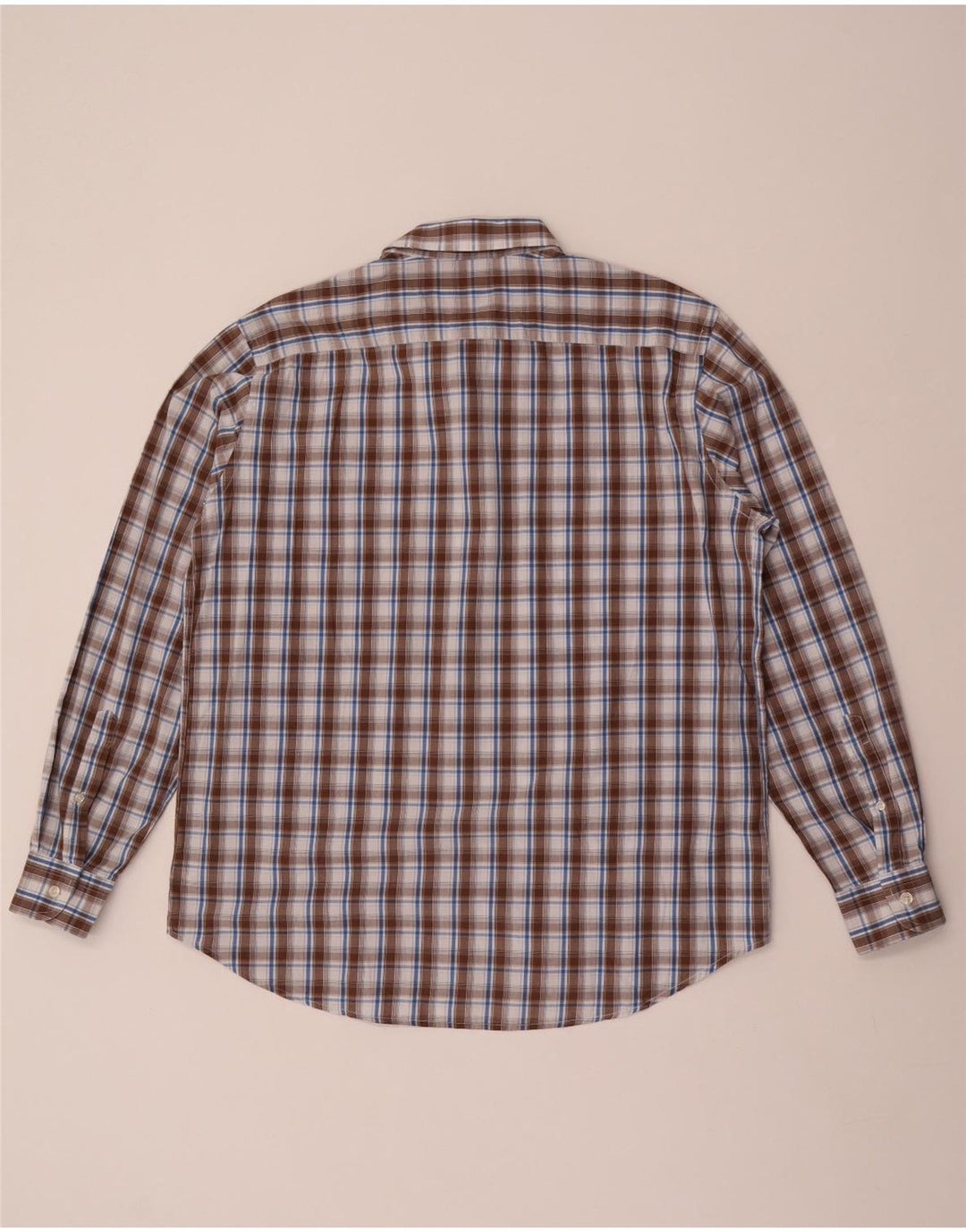 CARRERA Herren-Hemd, reguläre Passform, XL, braun kariert