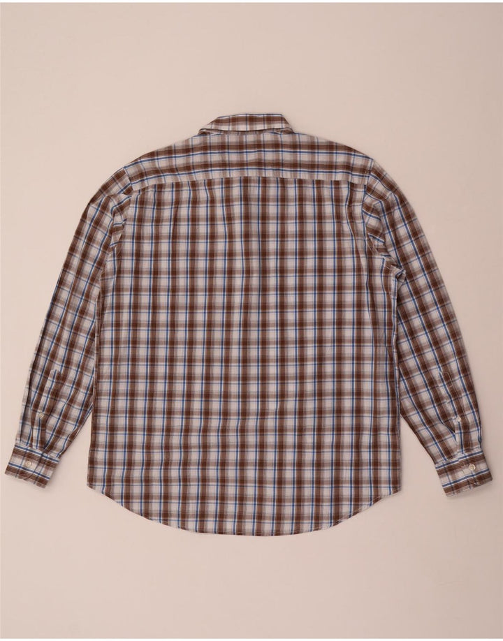 CARRERA Herren-Hemd, reguläre Passform, XL, braun kariert