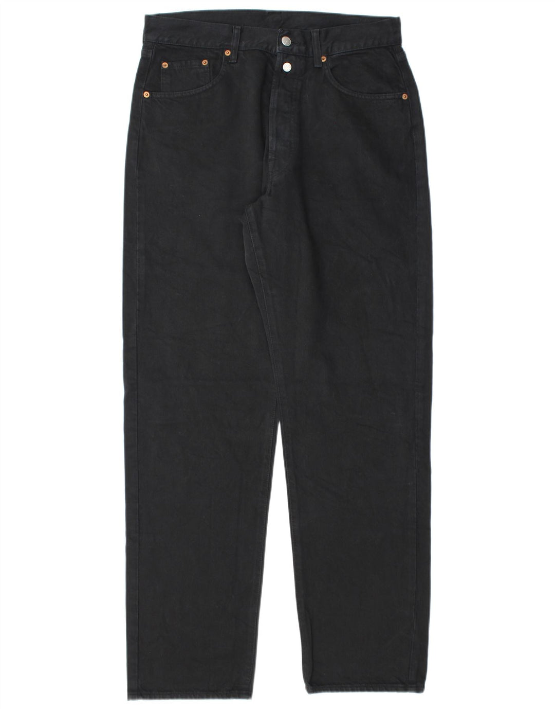 Replay Herren Tapered Jeans W32 L32 Schwarze Baumwolle