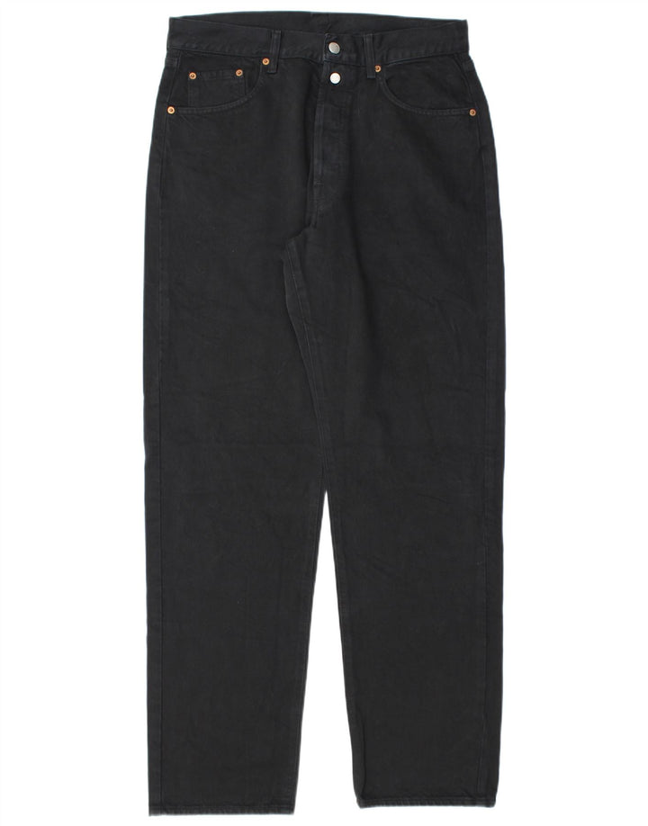 Replay Herren Tapered Jeans W32 L32 Schwarze Baumwolle
