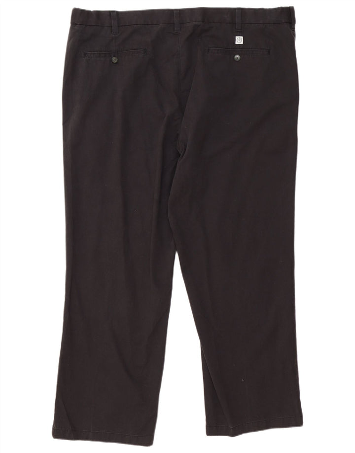 Marks & Spencer Herren Blue Harbor Regular Fit Chinohose W44 L29 Schwarz